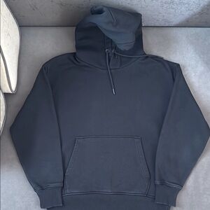 Zara Black Sweatshirt Hoodie Relaxed Fit
